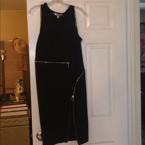 Black zipper dress